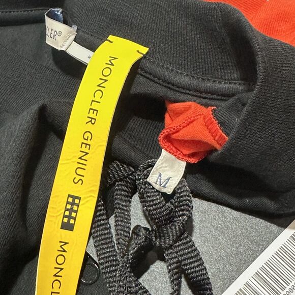 Moncler x Adidas T-Shirt Men's Size M Black Orange Cotton Short Sleeve NWT $380 - Picture 11 of 15